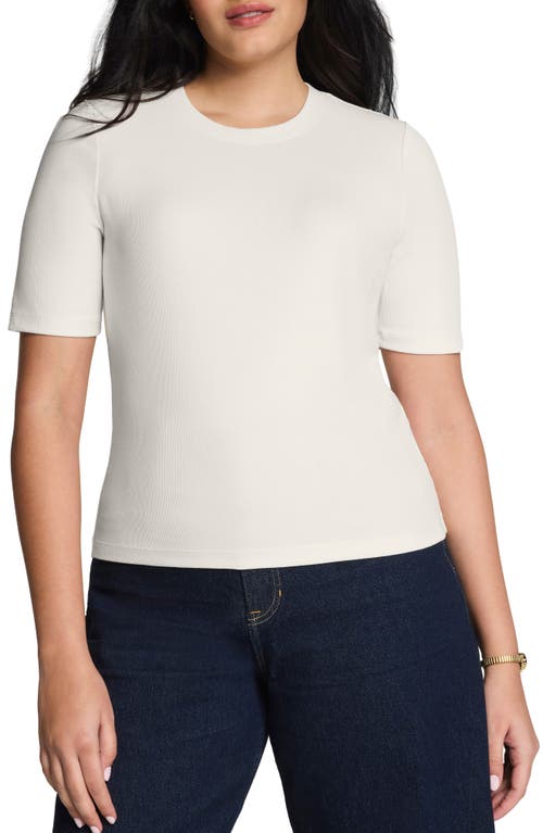 Spanx ® Crewneck Elbow Sleeve T-shirt In White