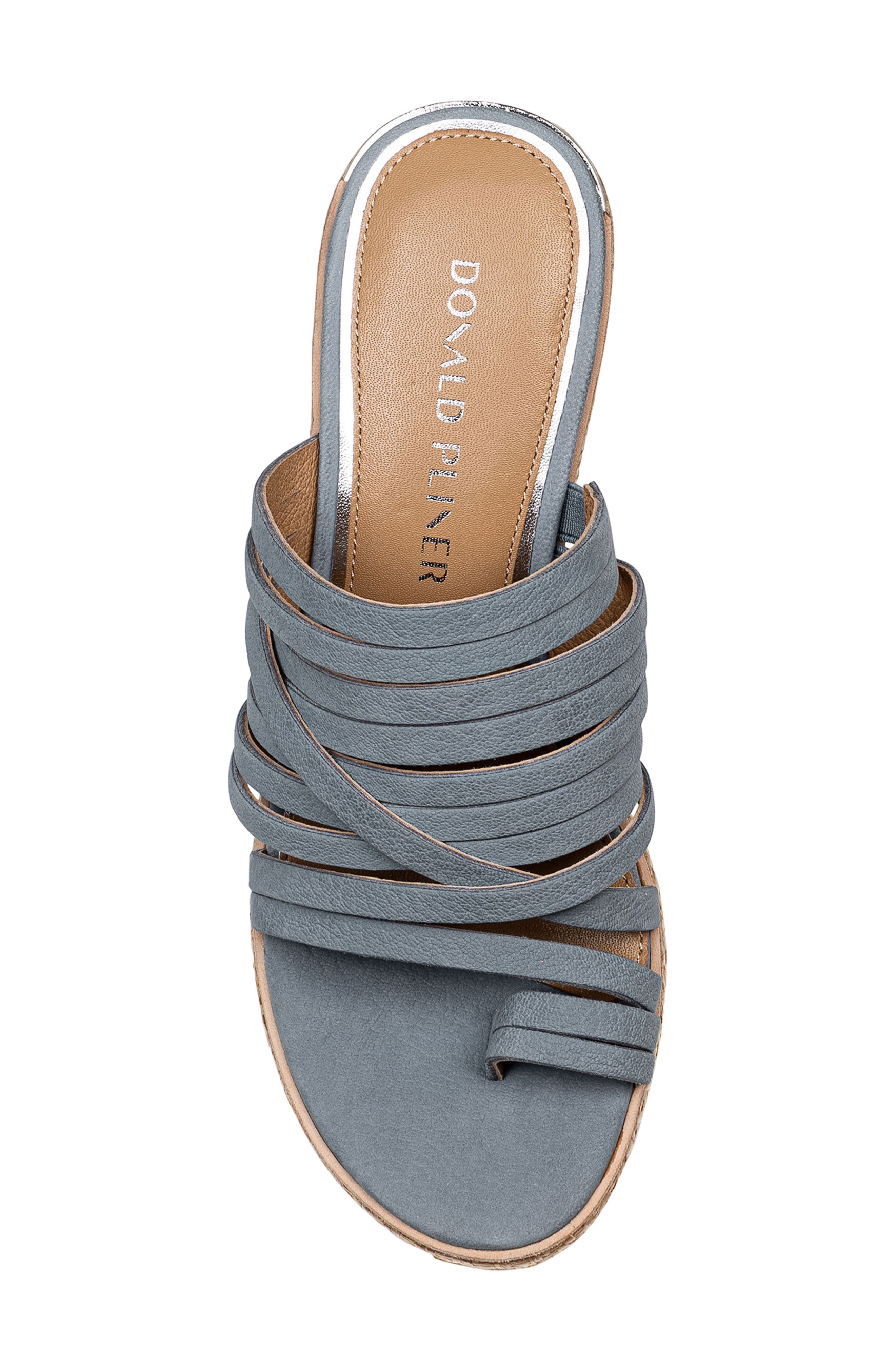 Donald Pliner Platform Wedge Sandal, Alternate, color, Denim