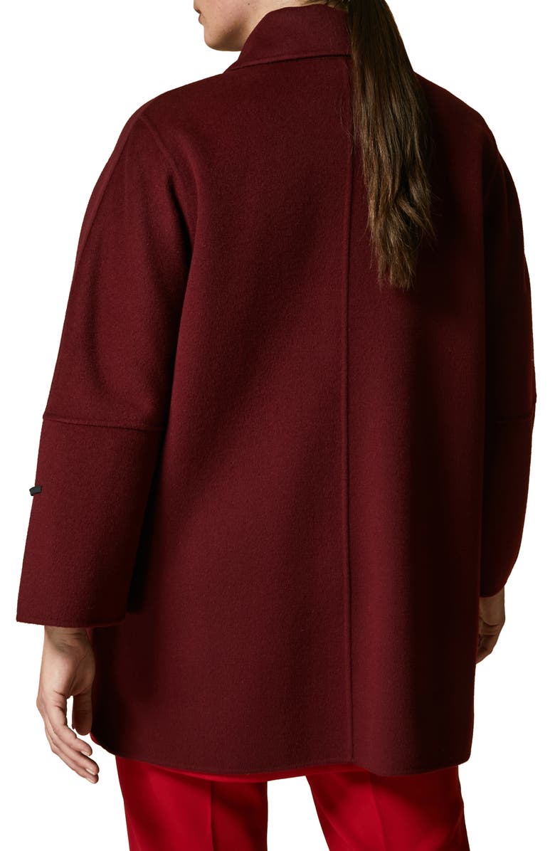Marina Rinaldi Narcisco Double Faced Wool Blend Coat, Alternate, color,