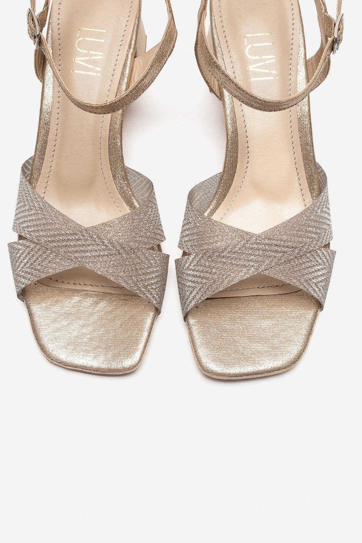 Milagro Block Heel Sandal, Alternate, color, Silver