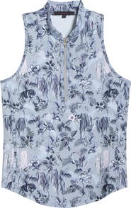 Greyson Night Lurk Sleeveless Half Zip Top