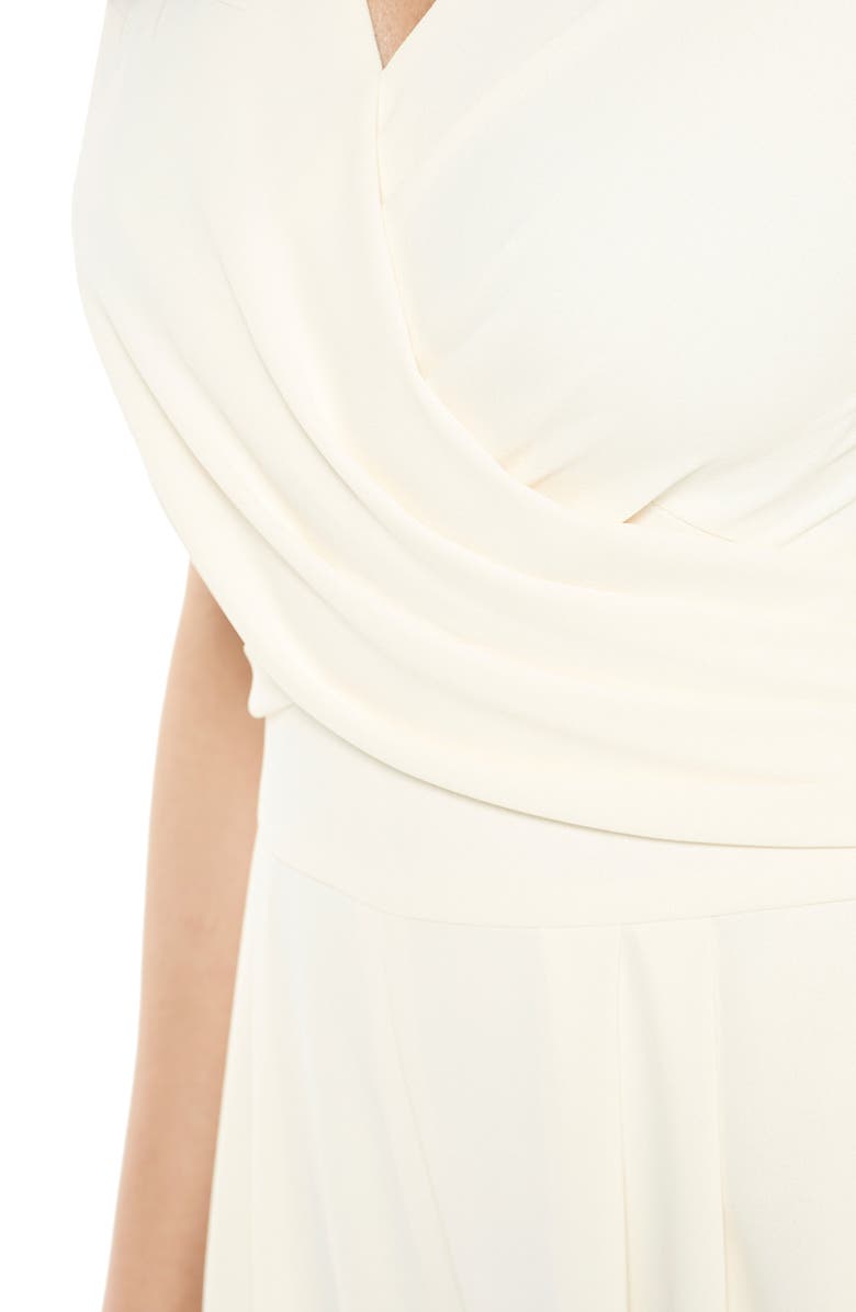 Gal Meets Glam Collection Delaney Crossover Wrap Bodice Jumpsuit, Alternate, color, 