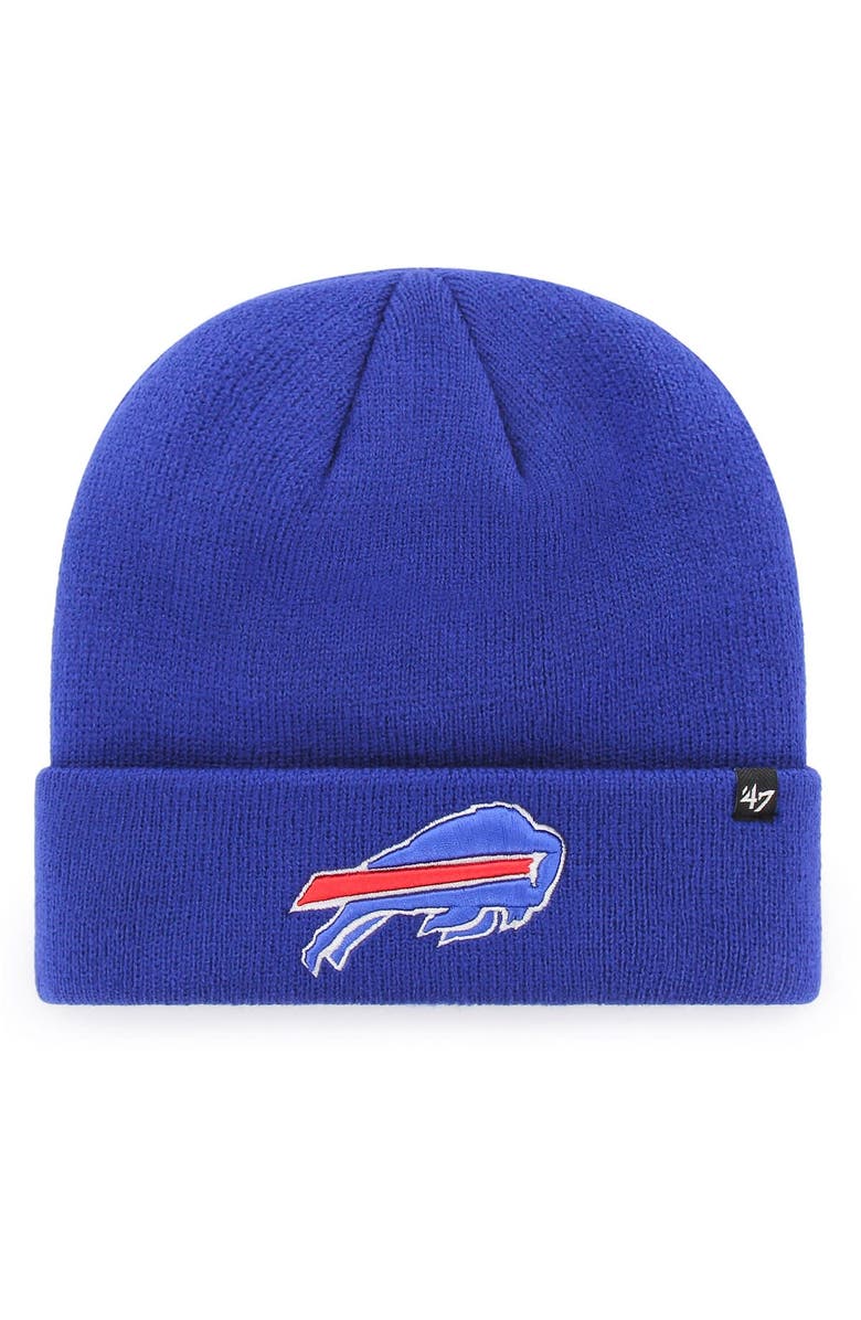 '47 Youth '47 Royal Buffalo Bills Basic Cuffed Knit Hat, Main, color, Royal