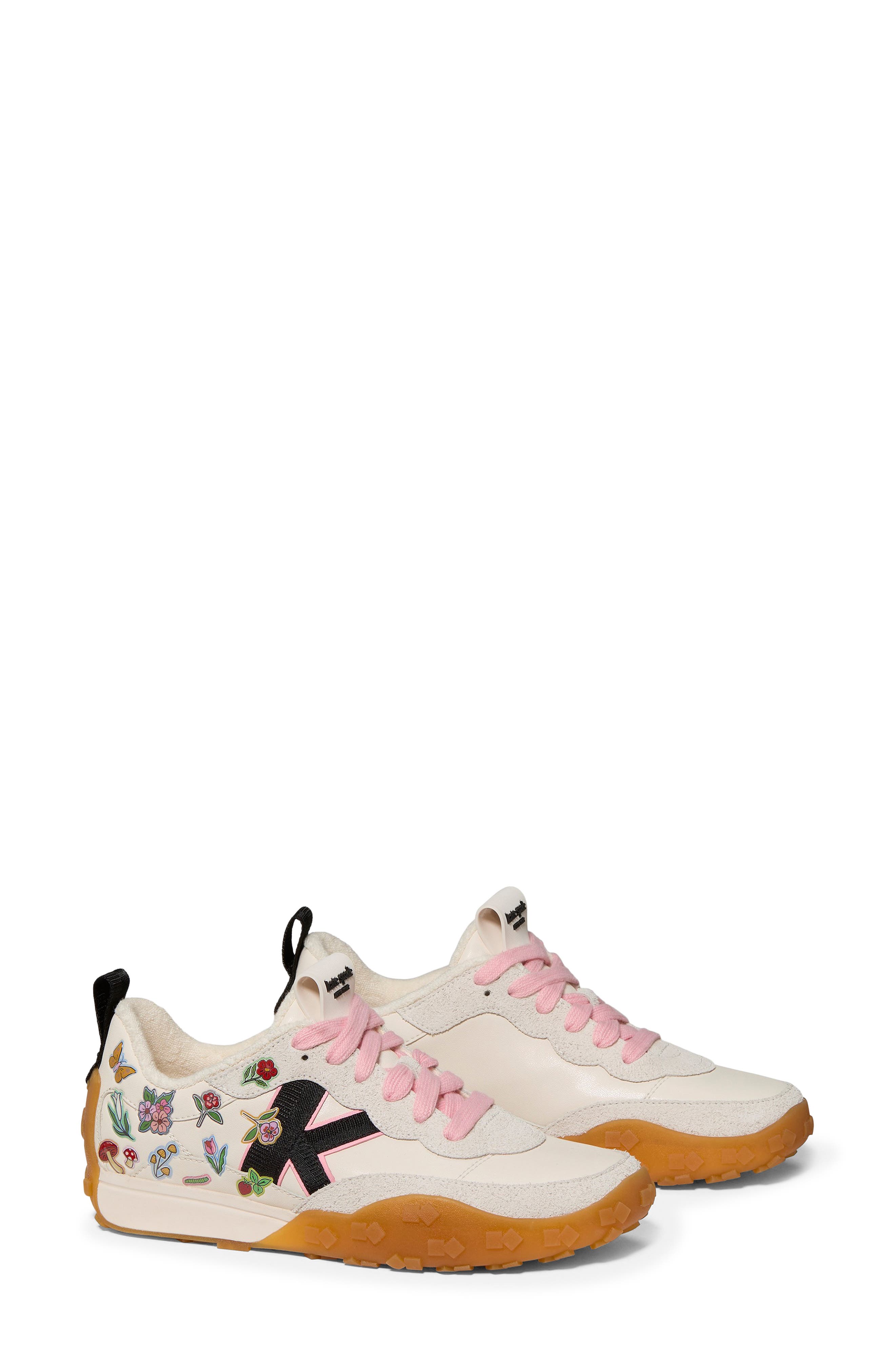 Kate Spade New York k sticker charm high top sneaker, Alternate, color, 