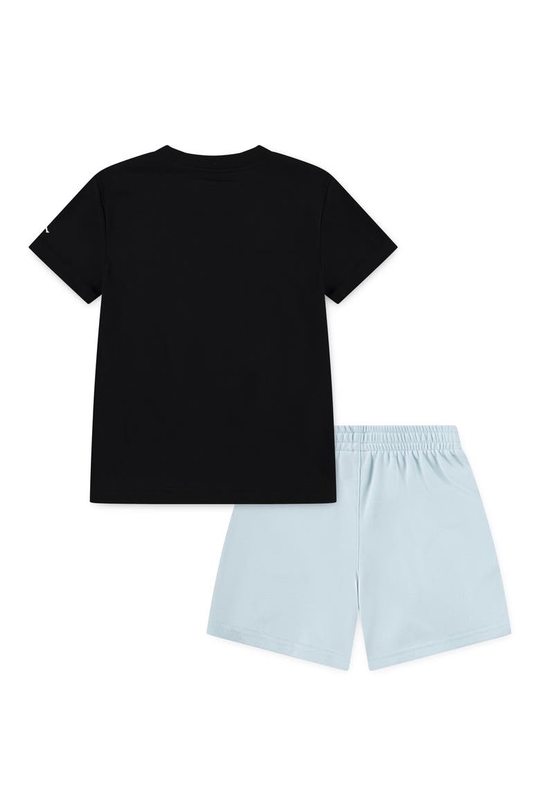 Kids' Flamingo Graphic T-Shirt & Knit Shorts Set, Alternate, color, G25GLACIER
