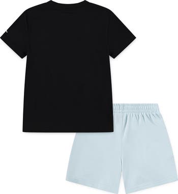 Kids' Flamingo Graphic T-Shirt & Knit Shorts Set