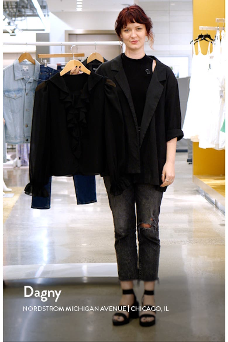 Ruffle Tie Neck Top video
