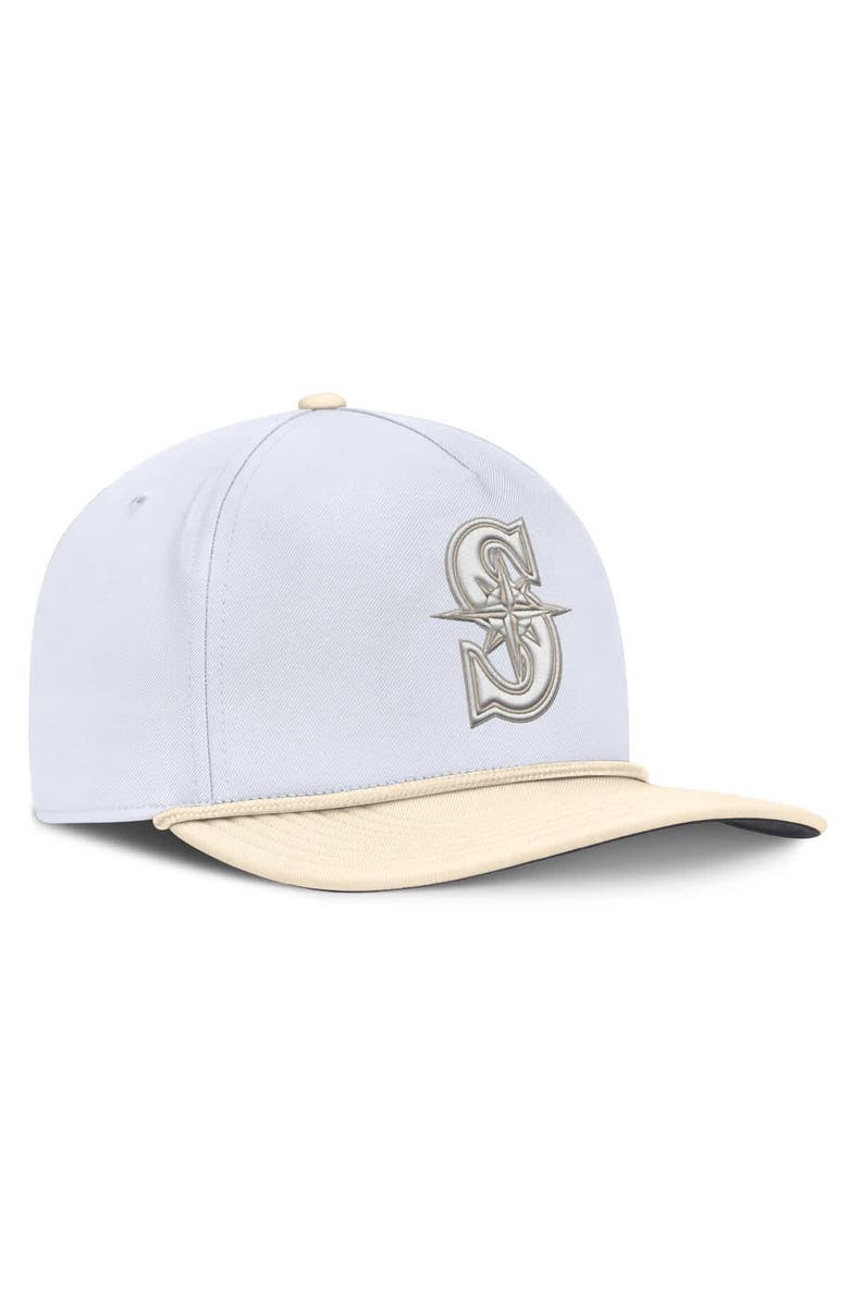 Nike Men's Nike White/Cream Seattle Mariners Pro Performance Snapback Hat, Alternate, color, White