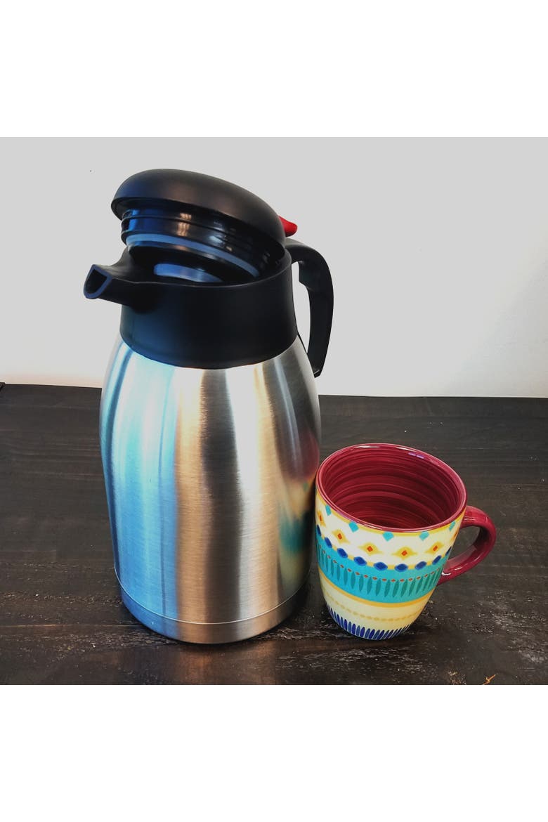 68 oz. Stainless Steel Coffee Thermos, Alternate, color, Silver