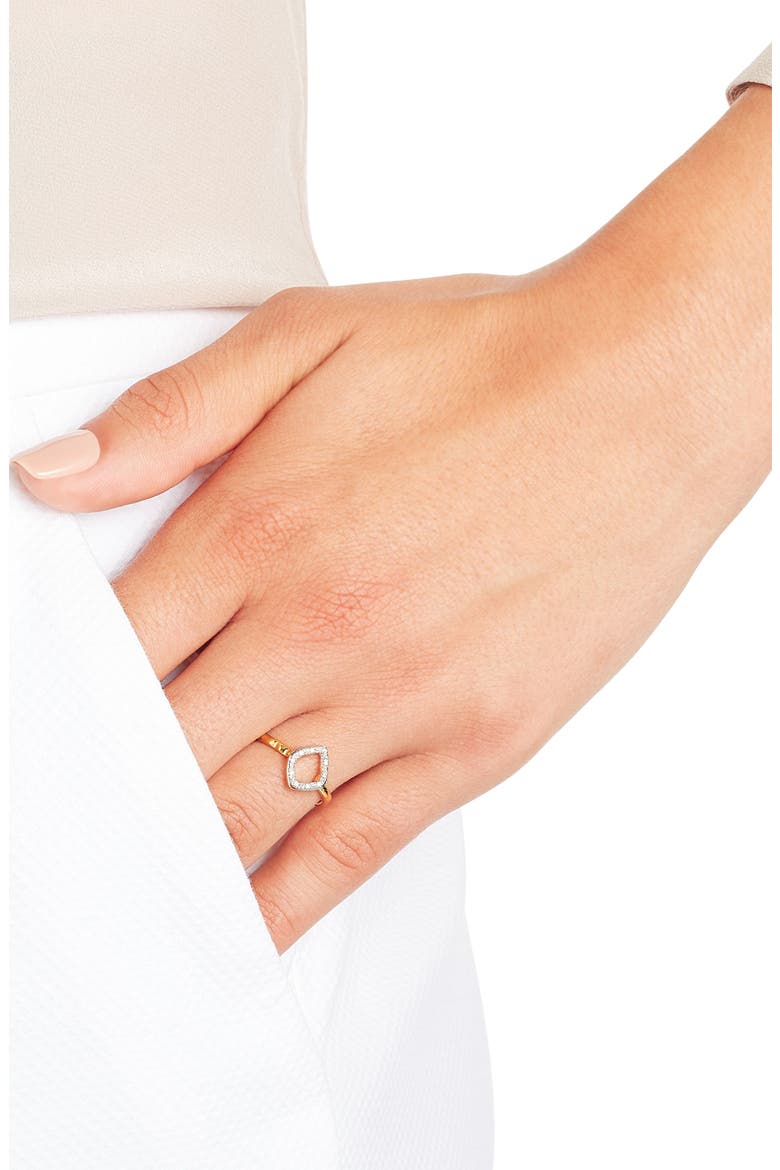Riva Mini Kite Diamond Stacking Ring, Alternate, color, GOLD