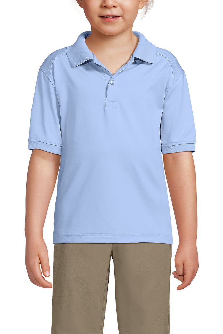 School Uniform Kids Short Sleeve Rapid Dry Polo Shirt, Main, color, Blue