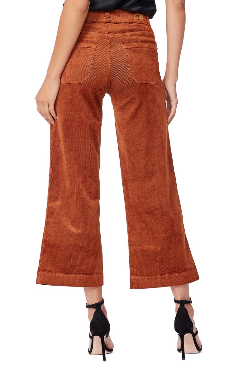 PAIGE Anessa Corduroy Wide Leg Crop Pants, Alternate, color,