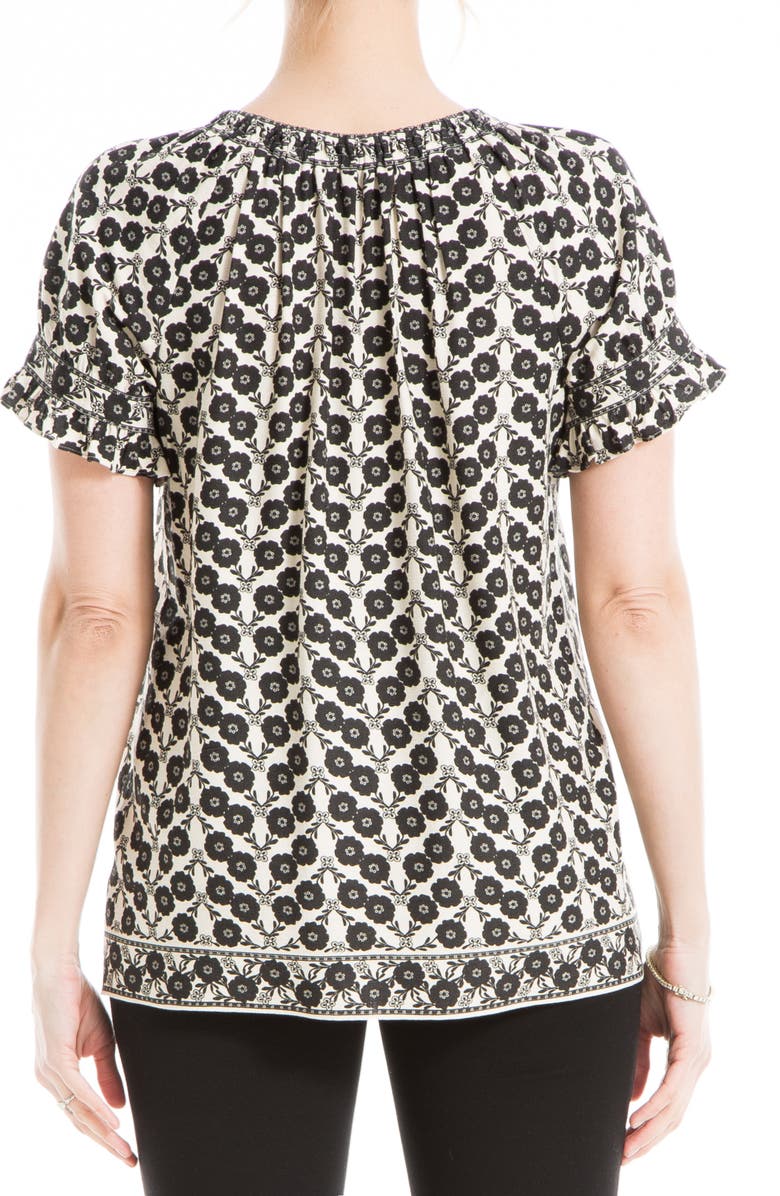 MAX STUDIO Ruffle Sleeve Top, Alternate, color,