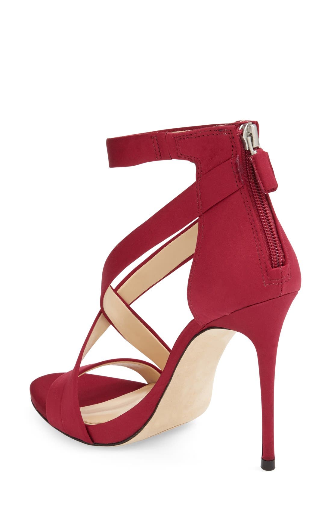 'Devin' Sandal, Alternate, color, DEEP BERRY