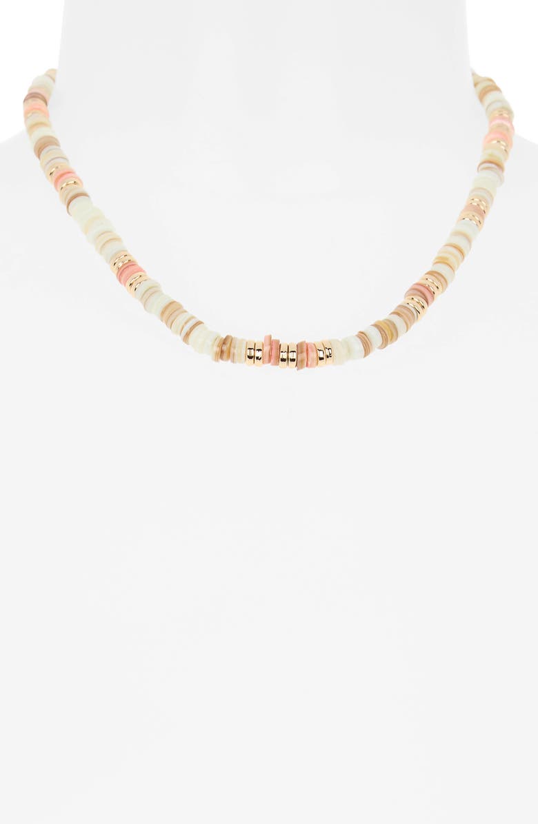 NORDSTROM RACK Heshi Bead Necklace, Alternate, color, Pastel Multi- Gold
