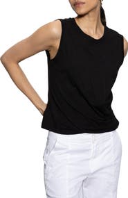 Sanctuary Draped Crewneck Tank