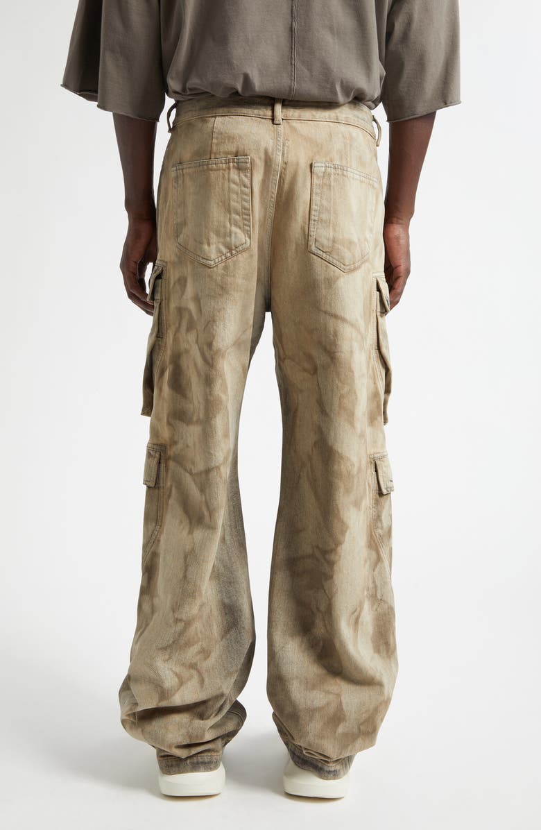 Rick Owens DRKSHDW Double Cargo Jeans, Alternate, color, Dust