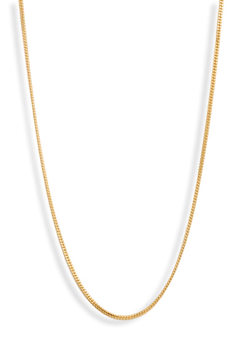 Curb Link Chain Necklace, Main, color, GOLD