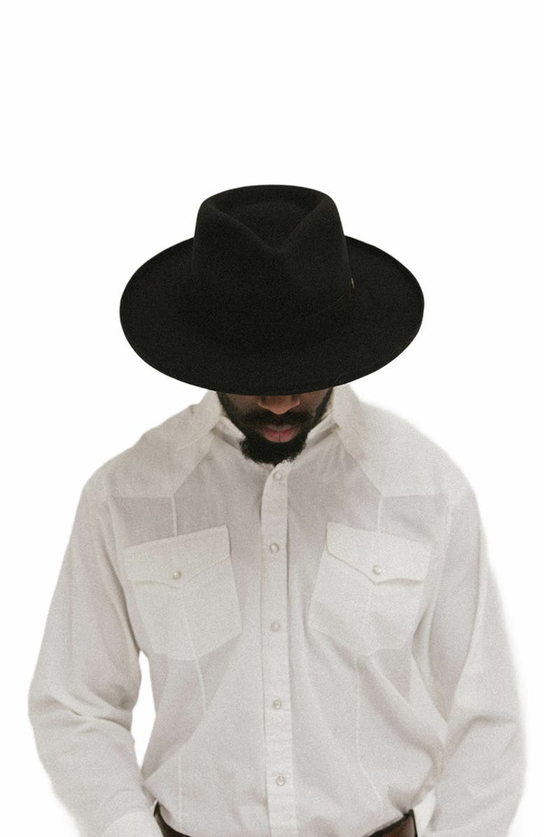 Two Roads Hat Co. Echo Park Fedora Hat, Alternate, color, Black