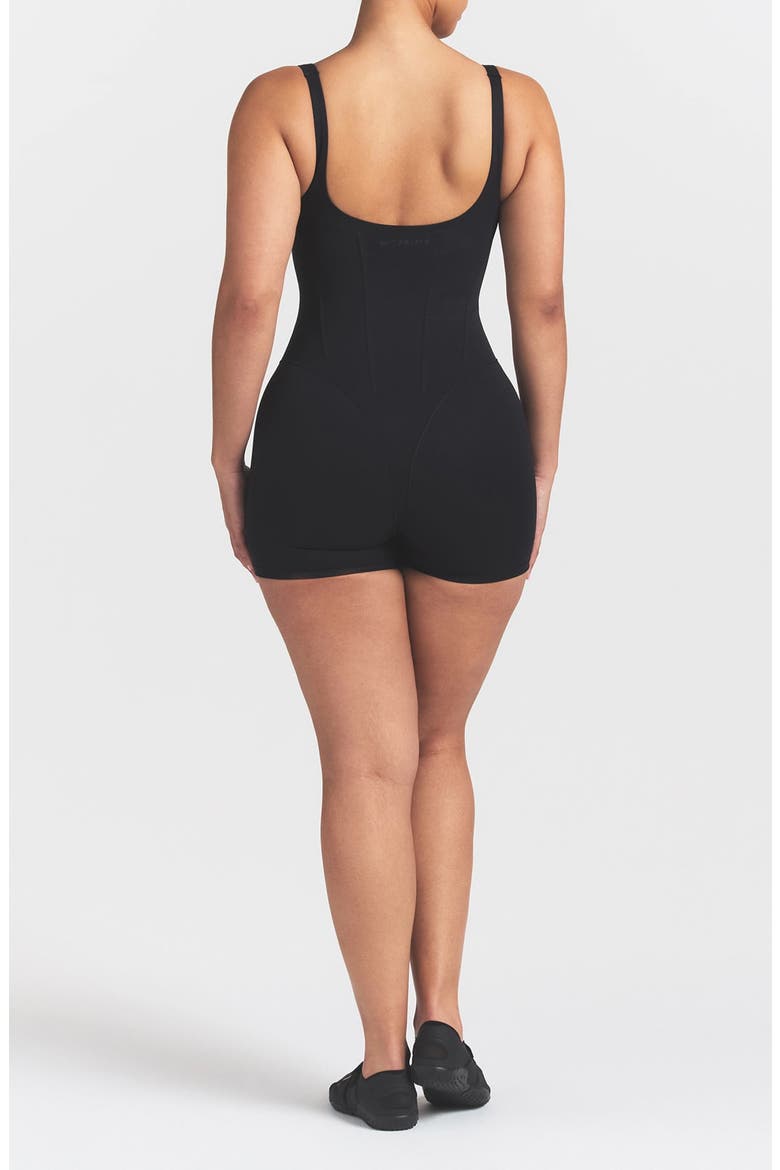 Matte Corset Bodysuit, Alternate, color, NSKM OBSIDIAN