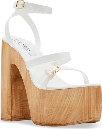 【Steve Madden】Liliia アンクルストラッププラットフォーム Steve Madden Lilia Ankle Strap Platform Sandal (Women