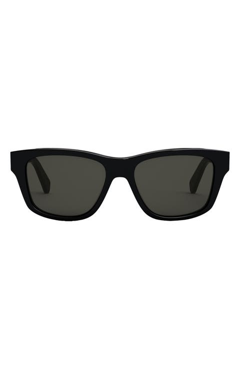 55mm Rectangular Sunglasses