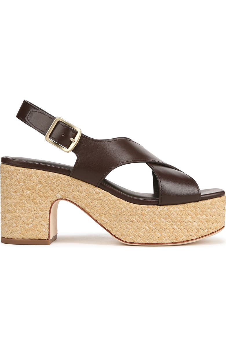 Vince Clementina Slingback Platform Sandal, Alternate, color, Cacao Brown