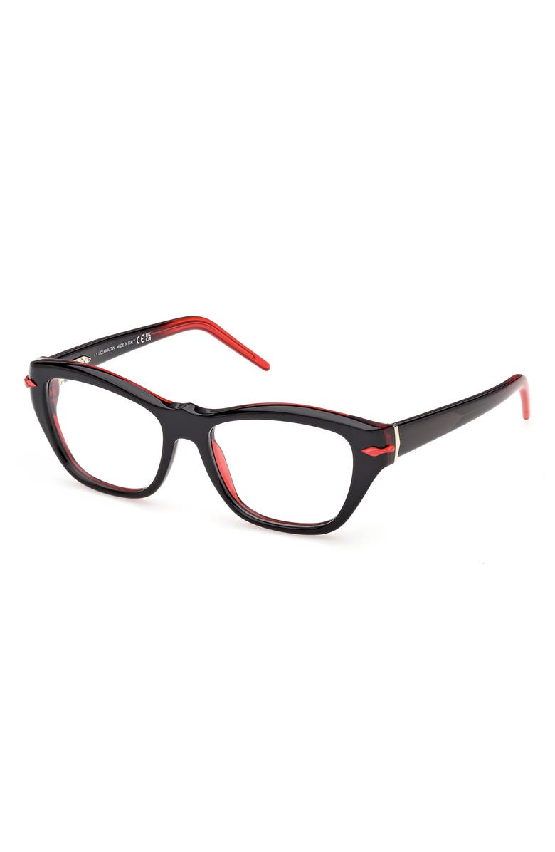 Christian Louboutin 52mm Butterfly Optical Glasses, Alternate, color,