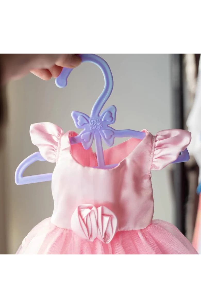 Dress Along Dolly Purple Full-Outfit Hanger 24pk for American 18" Doll Clothes- Hold Your Tops & Bottoms Together, Alternate, color, Purple