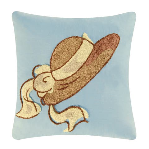 Hat Tufted Pillow, 16" x 16"