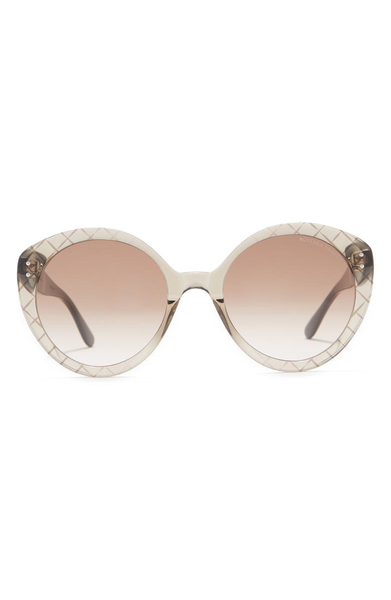Bottega Veneta 53mm Round Sunglasses, Main, color,
