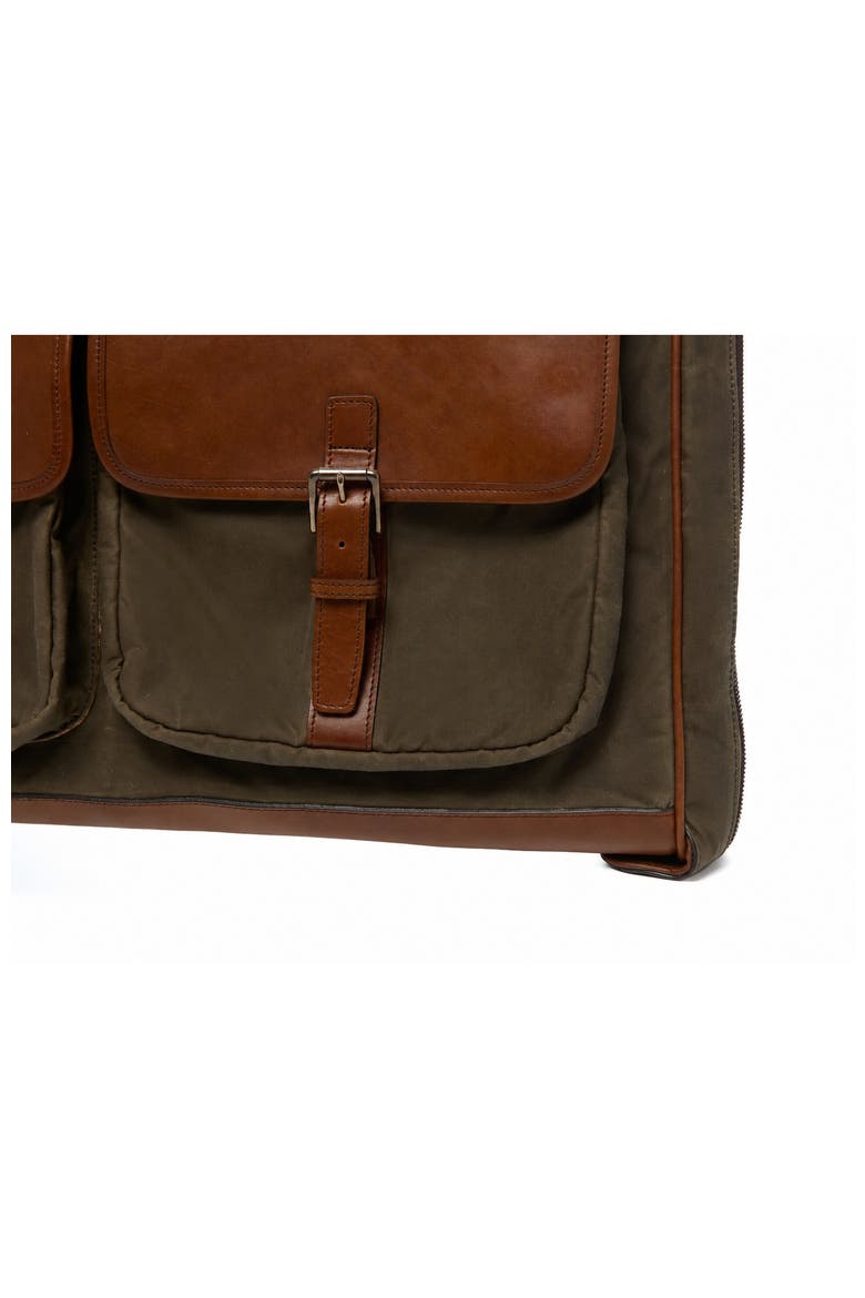 Prescott Waxed Canvas Garment Bag, Alternate, color, Olive