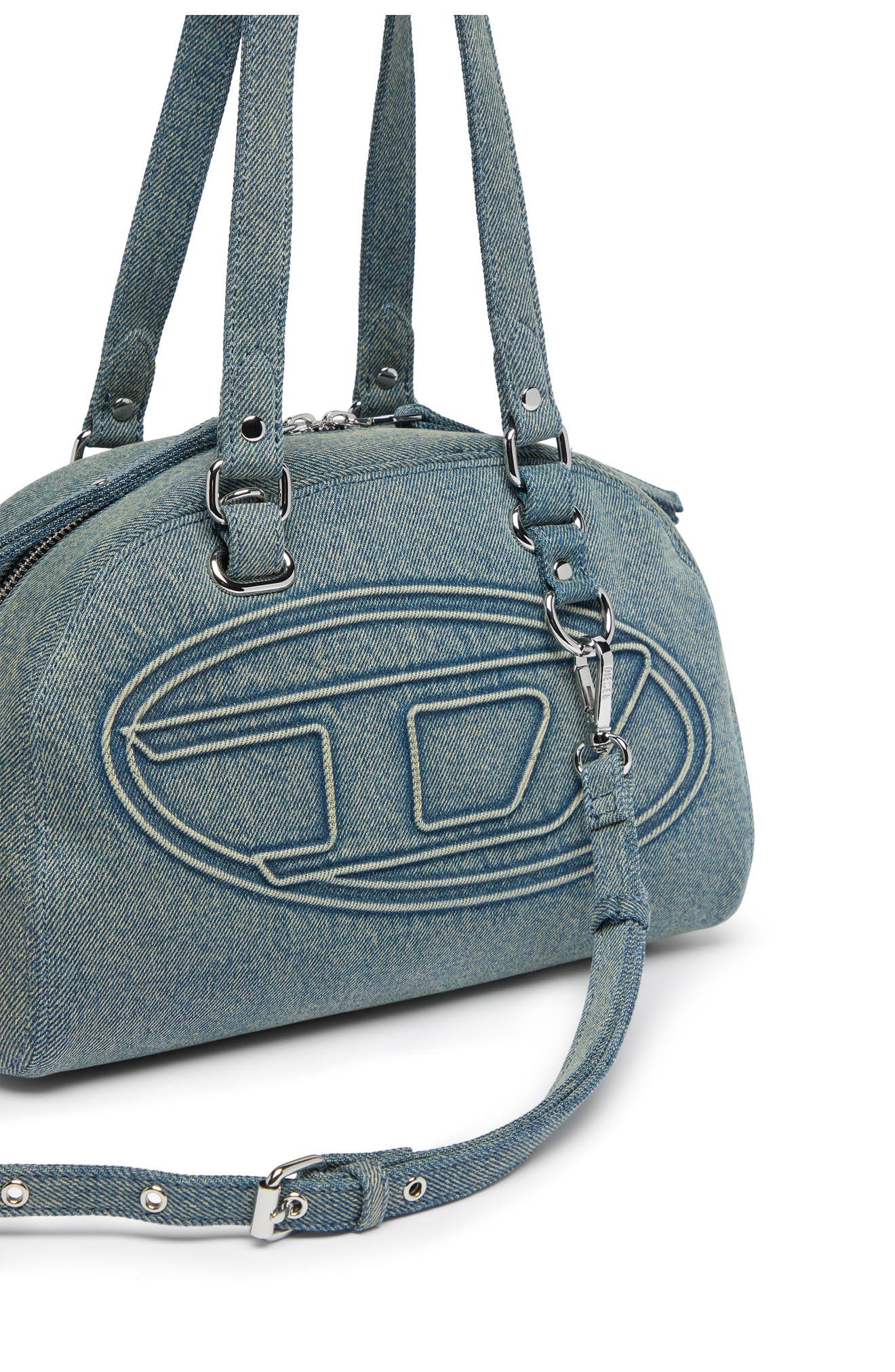 1DR Dome Soft Denim Shoulder Bag, Alternate, color, DENIM