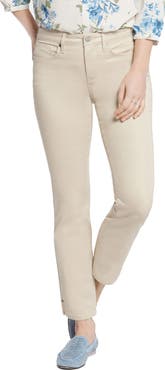 NYDJ Sheri Side Slit Slim Ankle Jeans