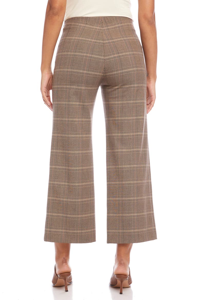 Plaid Wide Leg Crop Pants, Alternate, color, PLAID
