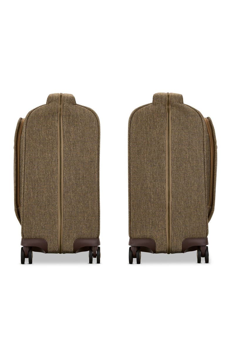 Tweed Spinner Garment Bag, Alternate, color, Tweed/Natural Leather