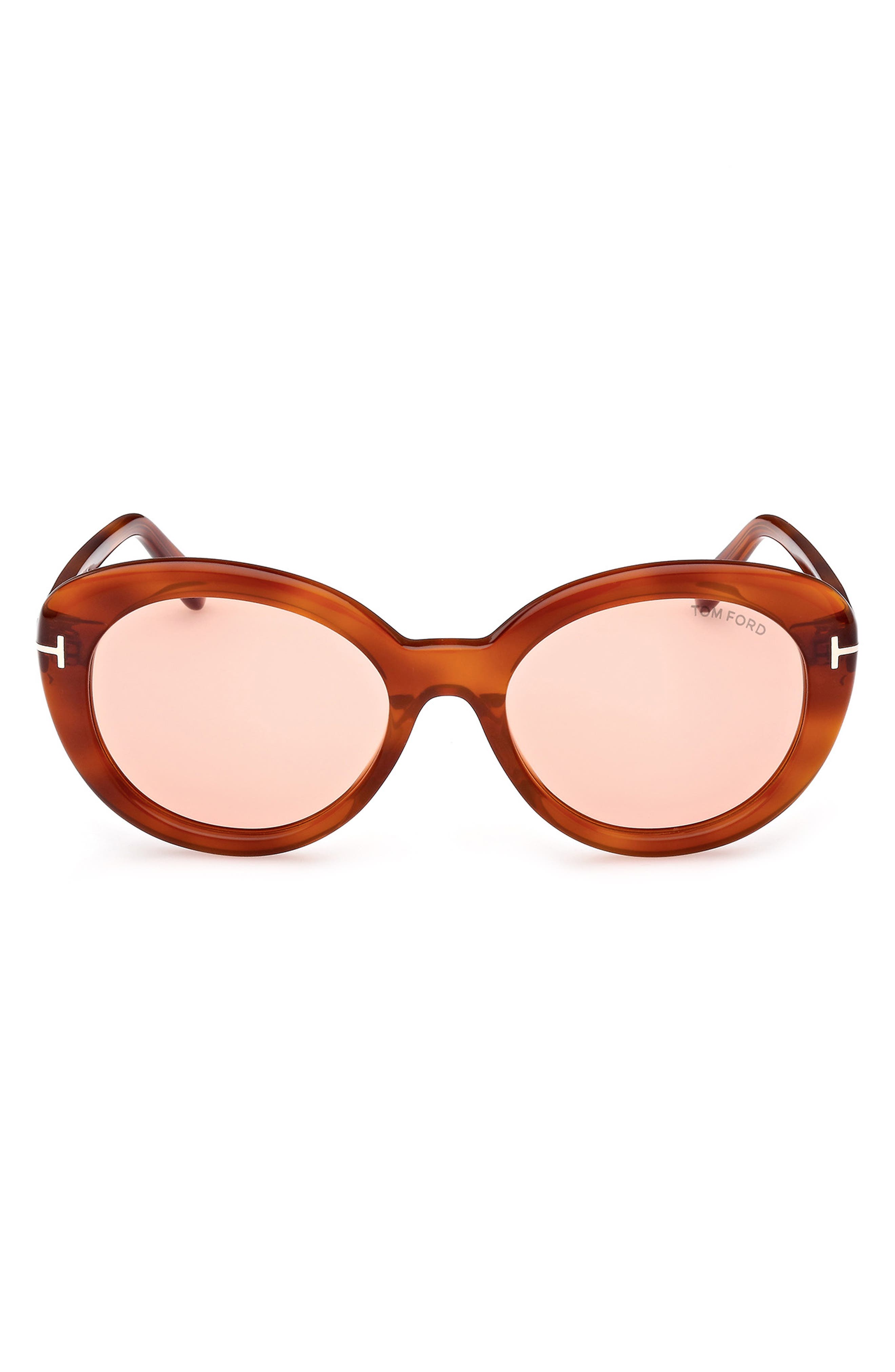 TOM FORD Lily-02 55mm Tinted Cat Eye Sunglasses