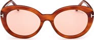 TOM FORD Lily-02 55mm Tinted Cat Eye Sunglasses