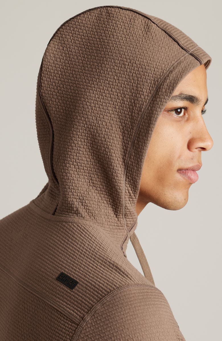 Rhone Tribeca Stretch Hoodie, Alternate, color, Chocolate Chip