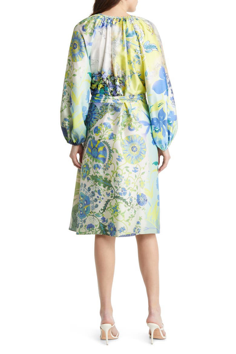 Arbor Floral Print Long Sleeve Dress, Alternate, color, IVORY MULTI