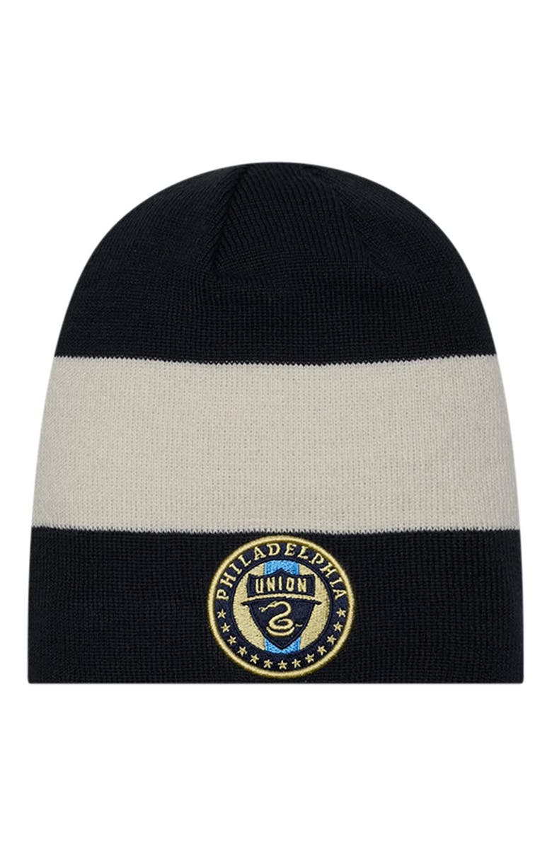 New Era Men's New Era Navy Philadelphia Union 2024 Kick Off Collection Knit Beanie, Main, color, 