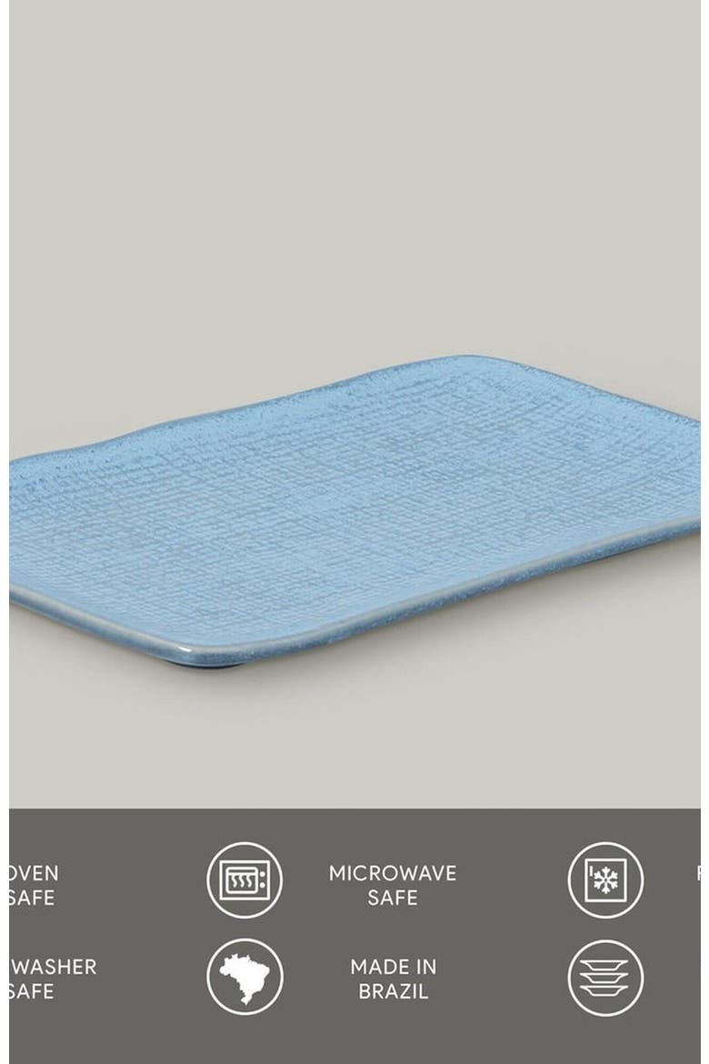 Rectangular Platter Juta Medium Set of 4, Alternate, color, Breeze