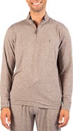 TailorByrd Brushed Melange Quarter Zip Pullover