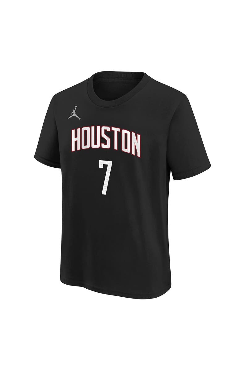 Jordan Brand Youth Jordan Brand Kevin Durant Black Houston Rockets Statement Name & Number T-Shirt, Alternate, color, Black