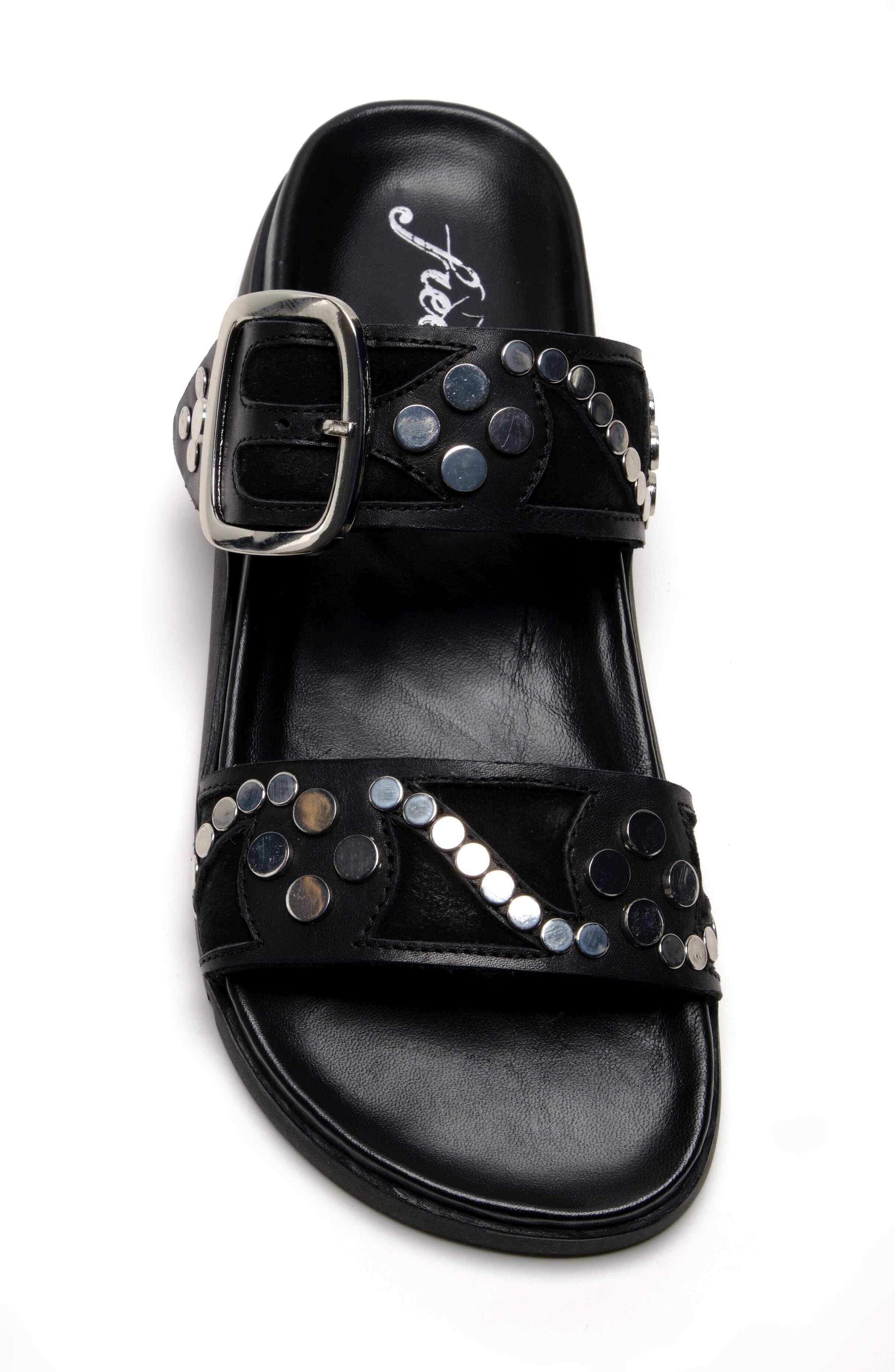 Free People Revelry Studded Slide Sandal, Alternate, color, 