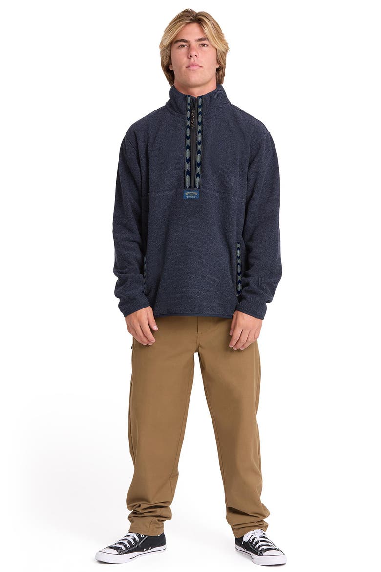 Fontier Mock Neck Pullover, Alternate, color, TRUE NAVY