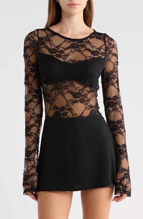 Feelix Long Sleeved Lace Bodysuit