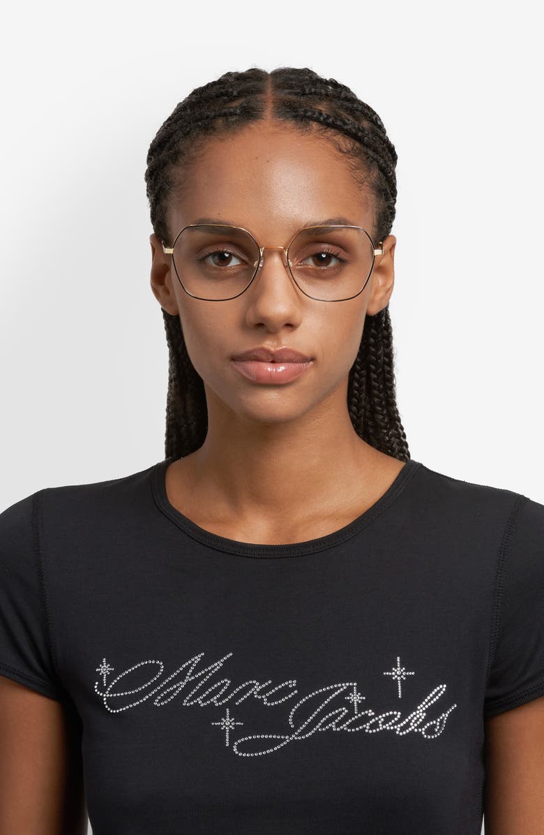 Marc Jacobs 55mm Round Optical Glasses, Alternate, color, 