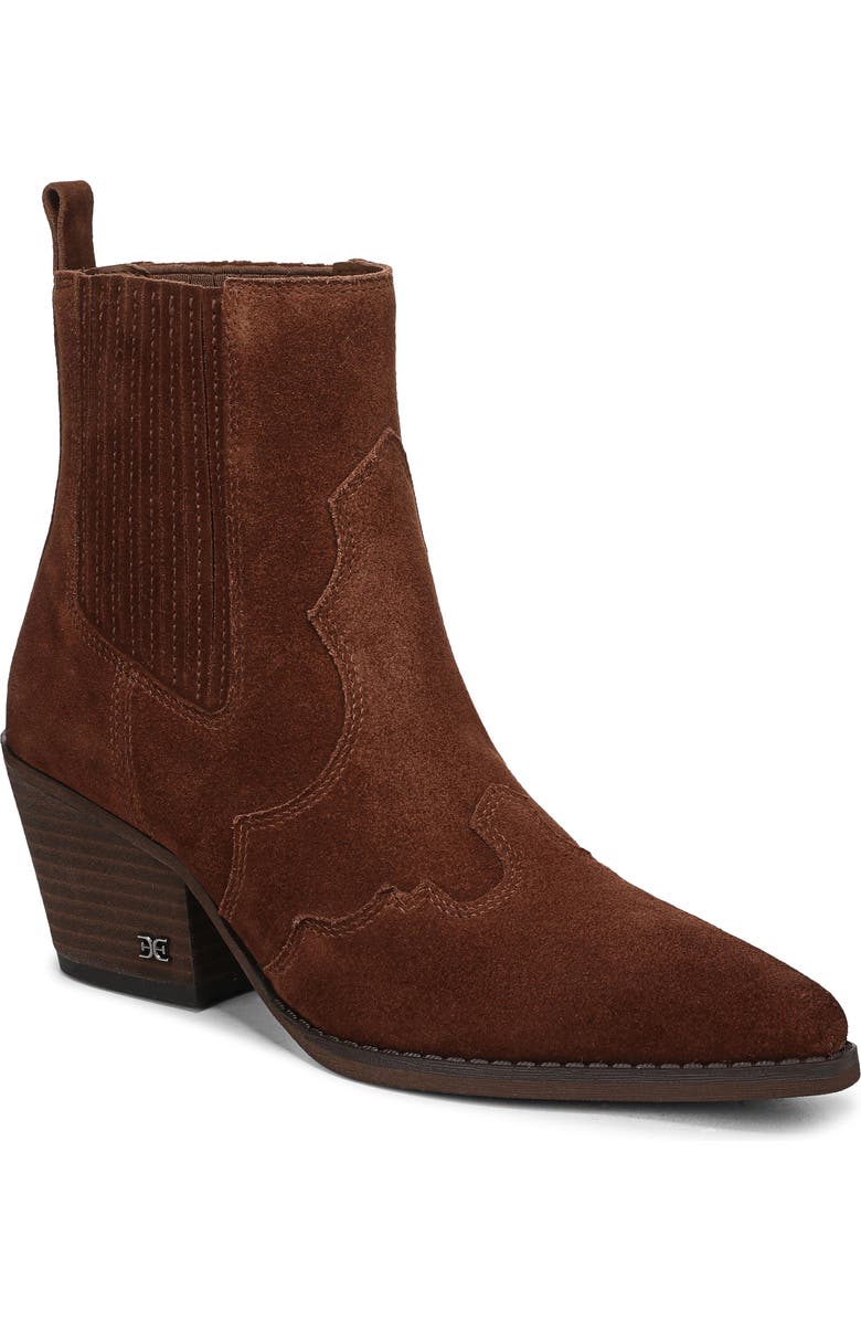 Sam Edelman West Bootie, Main, color, Dark Toffee