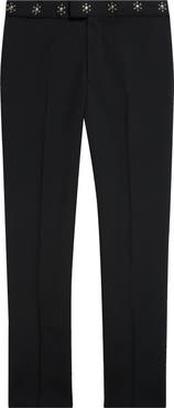 McQueen Studded Cotton Cigarette Pants